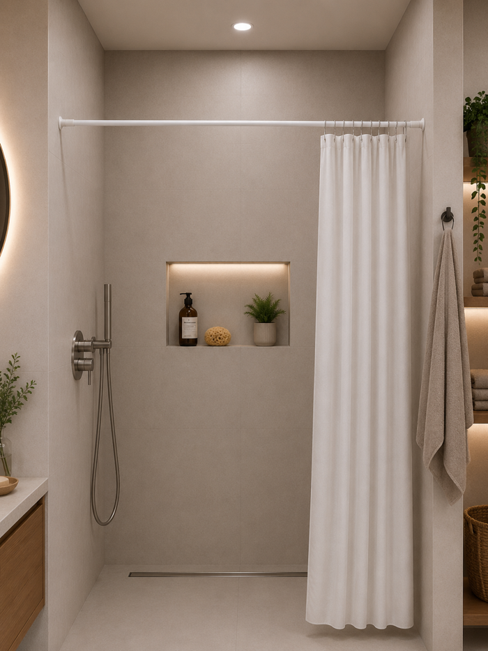 MRSHome 70-120 Ø22mm white braxionas baniou ptussomenos