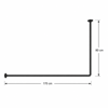 170x80cm Ø22mm black braxionas baniou gniakos MRShome