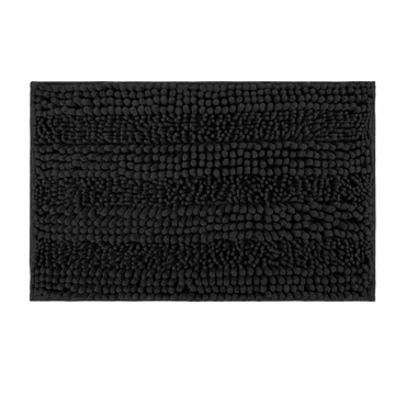 Πατάκι Μπάνιου Chenille 45x70cm Μαύρο MRShome