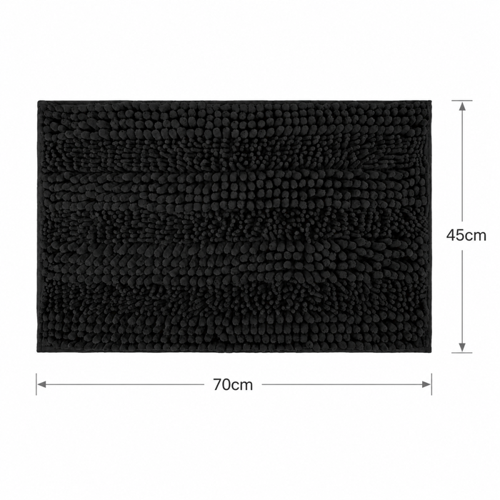 Pataki Baniou Chenille 45x70cm Mavro MRShome