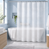 Kourtina Baniou 180x180cm PEVA Diafani me Metaxoti ufi MRShome