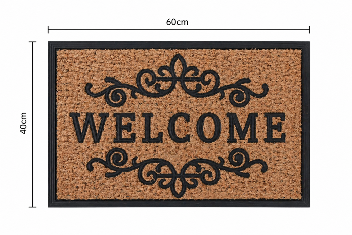 MRShome Pataki Eisodou Rubber 60x40cm ''WELCOME'' 0002002