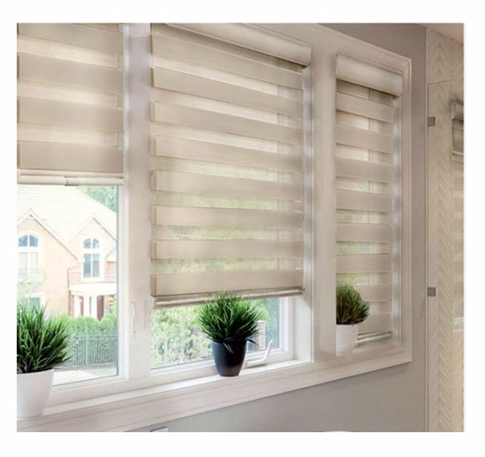 MRShome Double Roler Ruthmizomenis Skiasis 120x230cm Bez