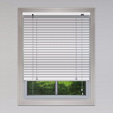 MRShome Μεταλλικό Στόρι αλουμινίου 25mm 140x140cm Λευκό