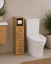 MRShome Epiplo Baniou Xulino Bez me Ntoulapi kai Thiki ga Xarti ugias 18x18x75cm MRShome