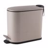 Σετ Κάδος Απορριμμάτων Οβάλ 5L Soft Close Μεταλλικός Μπεζ και Πιγκάλ MRShome Set Kados Aporrimmaton Obal 5L Soft Close Metallikos Bez kai Piggal MRShome