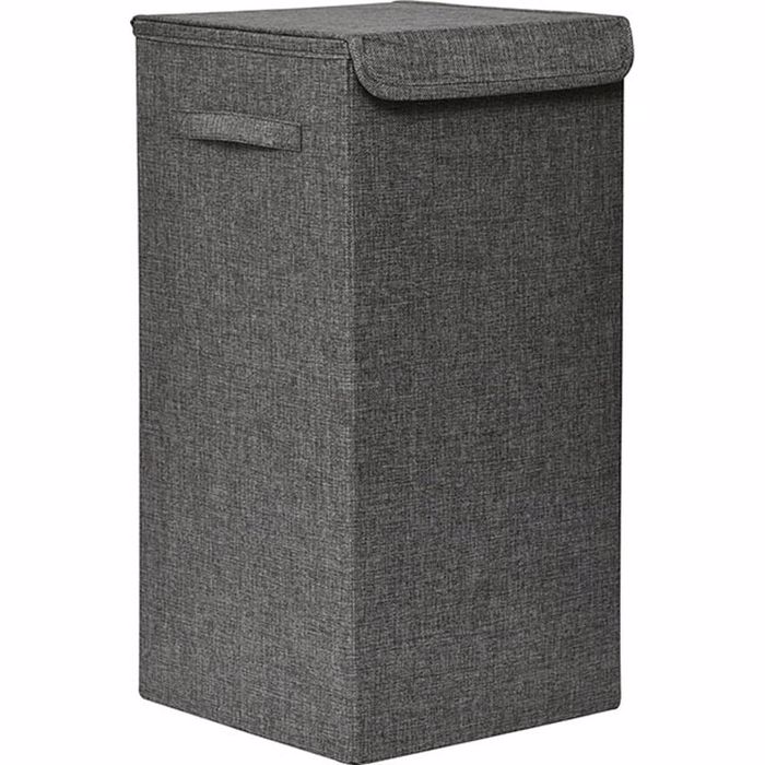 Eurocasa Kalathi Apluton Anadiploumeno apo MDF Ggri me ufasmatini Ependusi 35x35x60cm