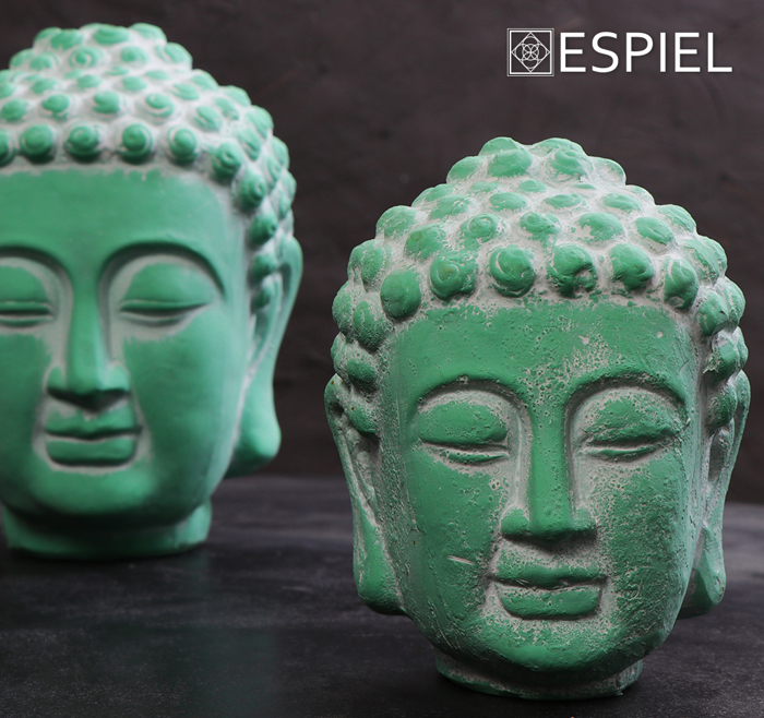 Diakosmitiki Figura Bouda Keramiki Prasini 14.5X14.5X18.5ek. ERT313K4 Espiel