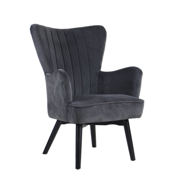 Liberta - Maison BELLA Πολυθρόνα Γκρι 67x72x96cm 01-2151