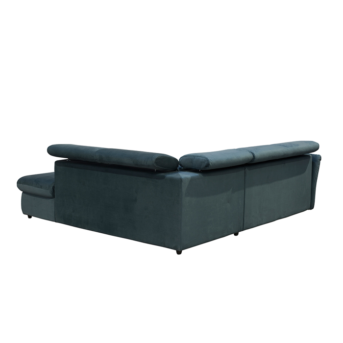 Liberta - Maison MONSERAT Καναπές-Κρεβάτι Δεξιά Γωνία Petrol 254x224x90cm 01-2596 Liberta - Maison MONSERAT Kanapes-Krebati Dexia Gnia Petrol 254x224x90cm 01-2596