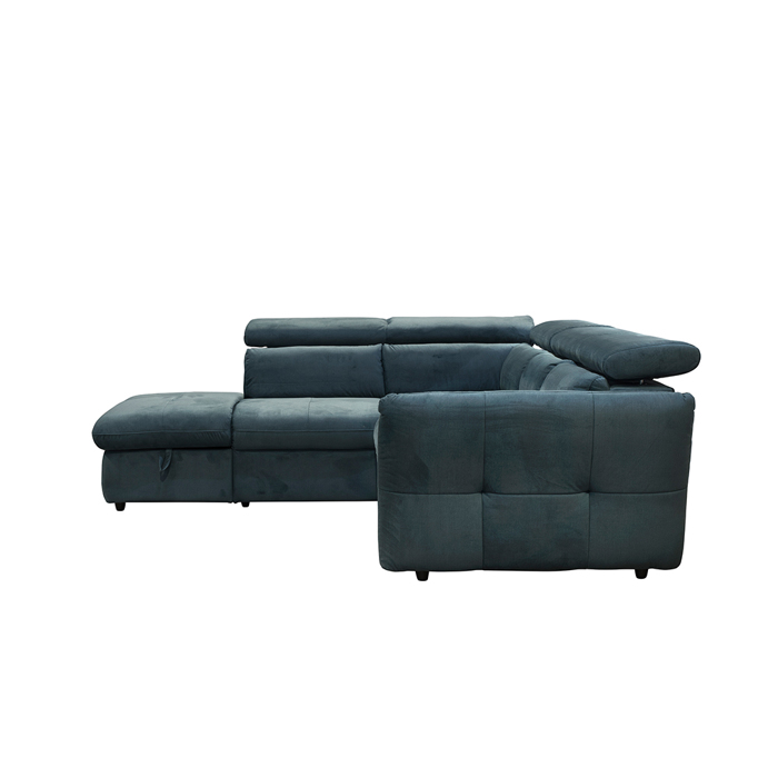 Liberta - Maison MONSERAT Καναπές-Κρεβάτι Αριστερή Γωνία Petrol 254x224x90cm 01-2599 Liberta - Maison MONSERAT Kanapes-Krebati Aristeri Gnia Petrol 254x224x90cm 01-2599