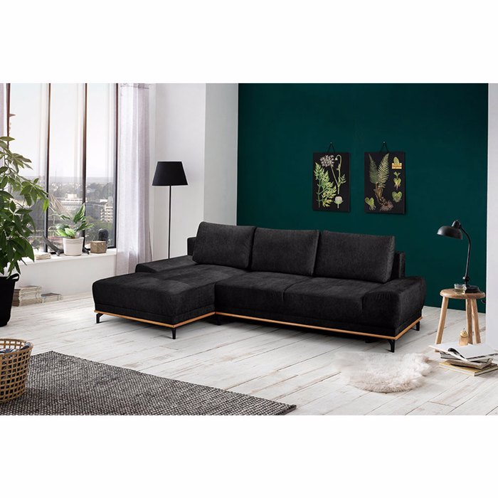 Liberta - Maison NATURA Καναπές-Κρεβάτι Αριστερή Γωνία Ανθρακί 283x164x90cm 01-2652 Liberta - Maison NATURA Kanapes-Krebati Aristeri Gnia Anthraki 283x164x90cm 01-2652