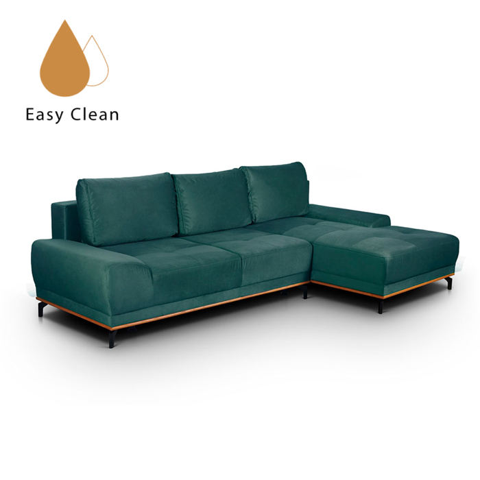 Liberta - Maison NATURA Καναπές-Κρεβάτι με Δεξιά Γωνία Dusty Petrol 283x164x90cm 01-2655 Liberta - Maison NATURA Kanapes-Krebati me Dexia Gnia Dusty Petrol 283x164x90cm 01-2655