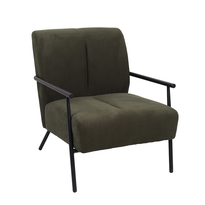 Liberta - Maison KIOTO Πολυθρόνα Λαδί 64x76x81cm 01-3062 Liberta - Maison KIOTO Poluthrona Ladi 64x76x81cm 01-3062