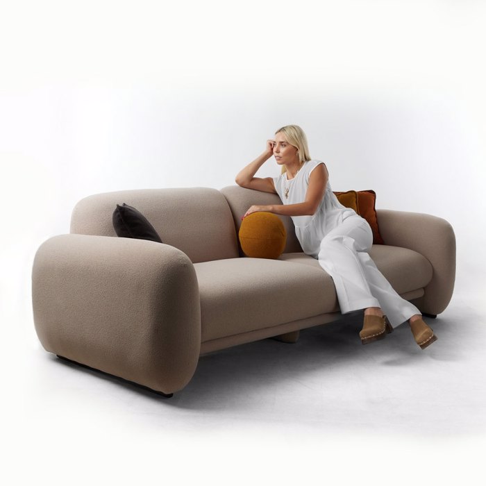 Liberta - Maison PUFFY Trithesios Kanapes Cream 240x110x85cm 01-3093