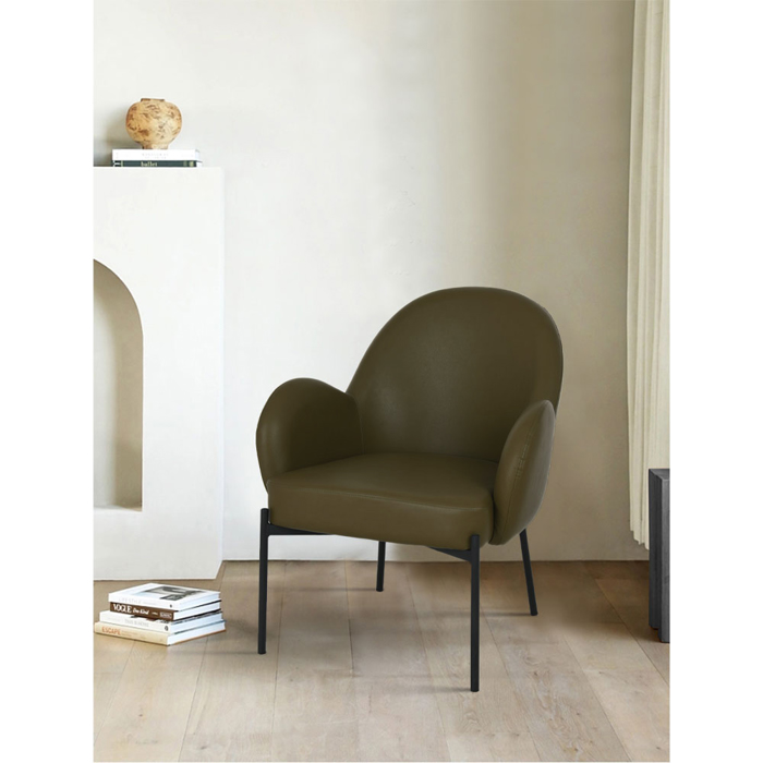 Liberta - Maison SCOTCH Πολυθρόνα Πράσινο-Λαδί 70x70x81cm 01-3221 Liberta - Maison SCOTCH Poluthrona Prasino-Ladi 70x70x81cm 01-3221