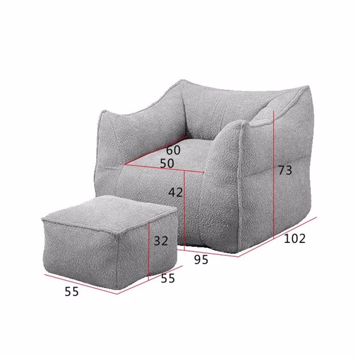 Liberta - Maison SPONGE Set Poluthrona Elephant me upopodio 95x102x73cm 01-3386