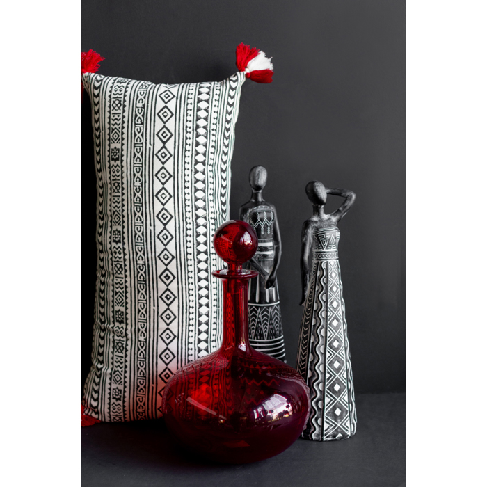 Liberta - Maison MAYA DECO Figura Resin Mavri/Lefki F12.5x52.5cm 018531