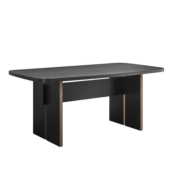 Liberta - Maison DARK Trapezi Mavro Oak 180x95x75cm 02-0491