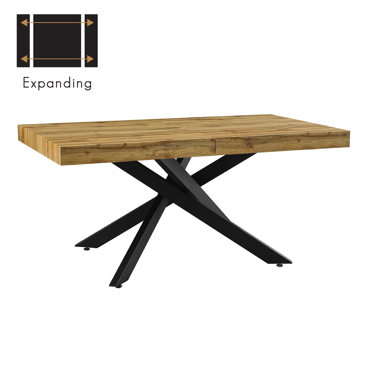 Liberta - Maison KIMONO Τραπέζι Επεκτεινόμενο Φυσικό 160x90x75cm 02-0584