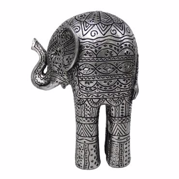 Liberta - Maison AMBOO 1 DECO Ελέφαντας Resin Ασημί 16x10x22cm 022116