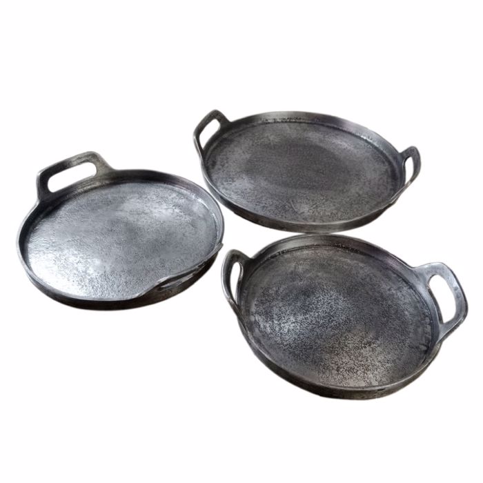 Liberta - Maison BATU Diskos Alouminiou Asimi Antike (Megthos: Medium) F30x5cm 022188