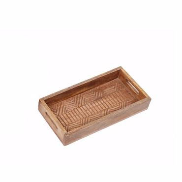 Liberta - Maison ASAB S Δίσκος με Λαβές Ξύλινος (Mango) Φυσικός 35x18x6cm 026809