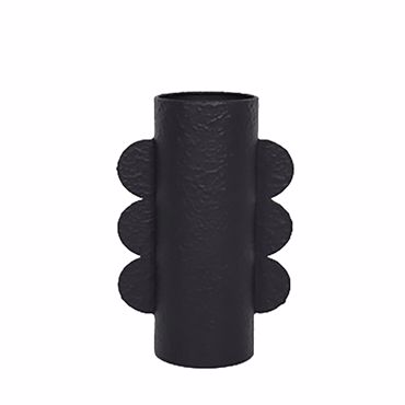 Liberta - Maison OREJA Βάζο Μεταλλικό Μαύρο 17x10x31cm 027255