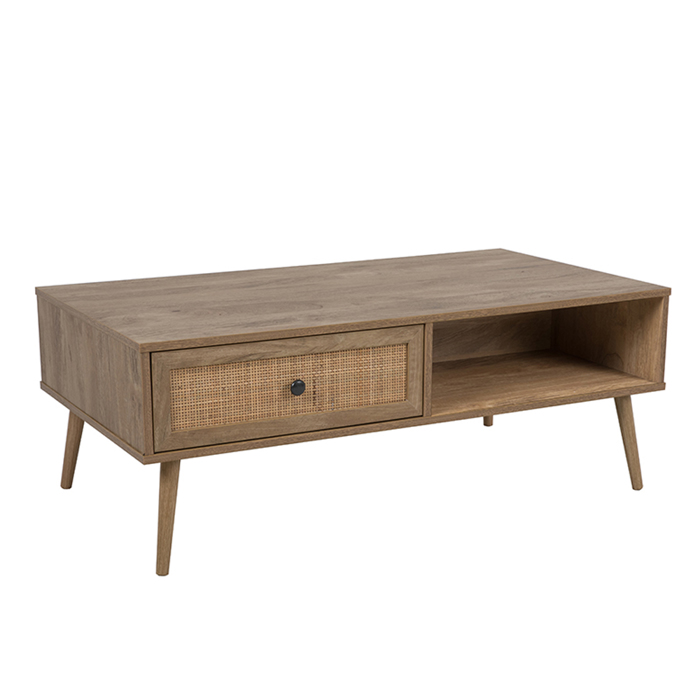 Liberta - Maison AMMOS Coffee Table Fusiko me Surtari Rattan 110x59x41.4cm 04-0489