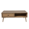 Liberta - Maison AMMOS Coffee Table Fusiko me Surtari Rattan 110x59x41.4cm 04-0489