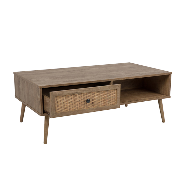 Liberta - Maison AMMOS Coffee Table Fusiko me Surtari Rattan 110x59x41.4cm 04-0489