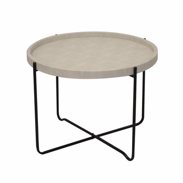 Liberta - Maison FUN Coffee Table Sand Beige Μαύρο Φ63x42cm 04-0494
