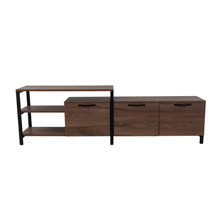 Liberta - Maison RAM TV Stand Καρυδί/Μαύρο 180x35x55cm 05-0546 Liberta - Maison RAM TV Stand Karudi/Mavro 180x35x55cm 05-0546