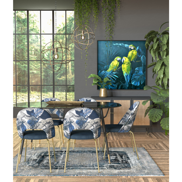Liberta - Maison VIENNA Μπουφές Μαύρος με Rattan 120x39x75.5cm 05-0564 Liberta - Maison VIENNA Boufes Mavros me Rattan 120x39x75.5cm 05-0564