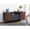 Liberta - Maison GROOVES Boufes Karudi/Ggri me 2 Portes kai 2 Surtaria 180x40x80cm 05-0667