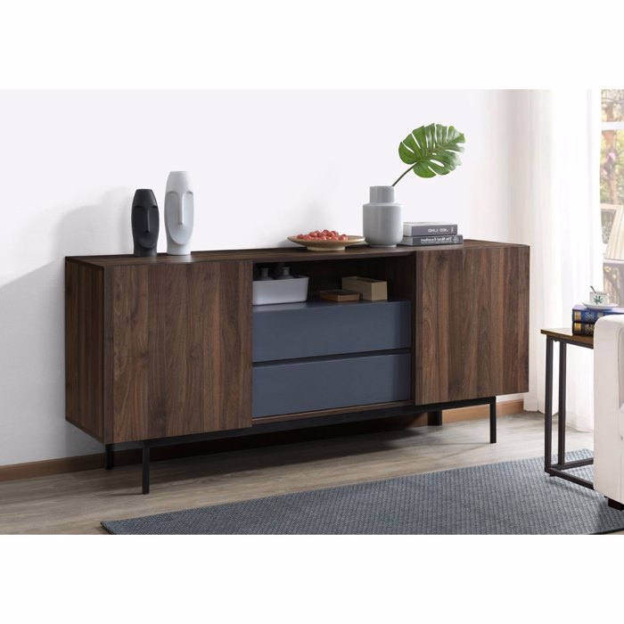 Liberta - Maison GROOVES Boufes Karudi/Ggri me 2 Portes kai 2 Surtaria 180x40x80cm 05-0667