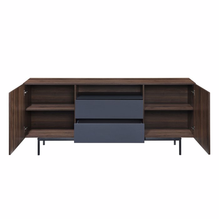 Liberta - Maison GROOVES Boufes Karudi/Ggri me 2 Portes kai 2 Surtaria 180x40x80cm 05-0667