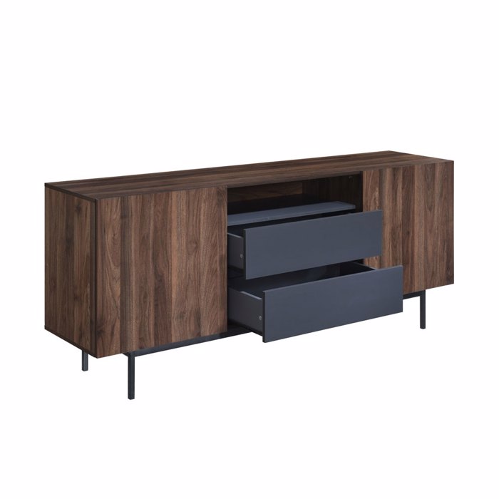 Liberta - Maison GROOVES Boufes Karudi/Ggri me 2 Portes kai 2 Surtaria 180x40x80cm 05-0667