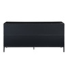 Liberta - Maison BLACKBIRD Boufes Riviera Oak/Mavros me 2 Portes kai 3 Surtaria 150x40x75.5cm 05-0669