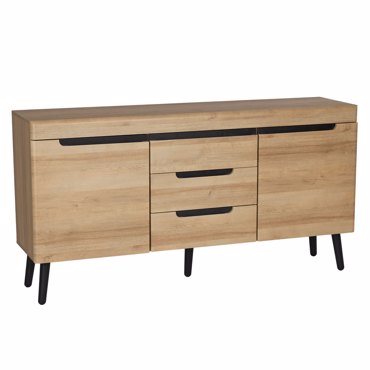 Liberta - Maison GRIF Μπουφές Φυσικός/Μαύρος 160x40x83cm 05-0753