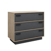 Liberta - Maison IMAGE Komota Sonoma/Ggri Skouro me 3 Surtaria 90x45x78cm 09-0516