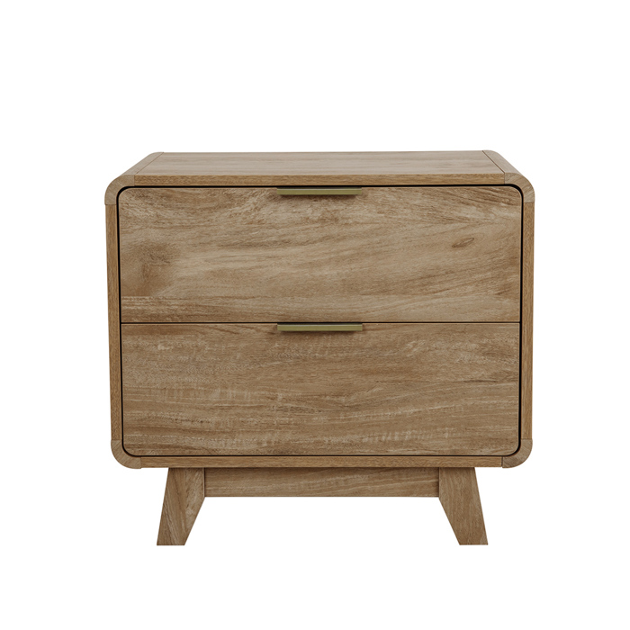 Liberta - Maison OVAL Κομοδίνο Φυσικό με 2 Συρτάρια 60.2x39.5x54.7cm 09-1296 Liberta - Maison OVAL Komodino Fusiko me 2 Surtaria 60.2x39.5x54.7cm 09-1296