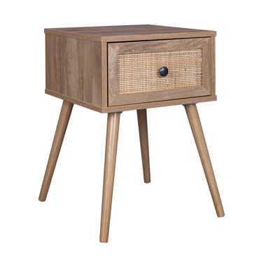 Liberta - Maison AMMOS Κομοδίνο Φυσικό με Rattan με 1 Συρτάρι 40x35x61cm 09-1452