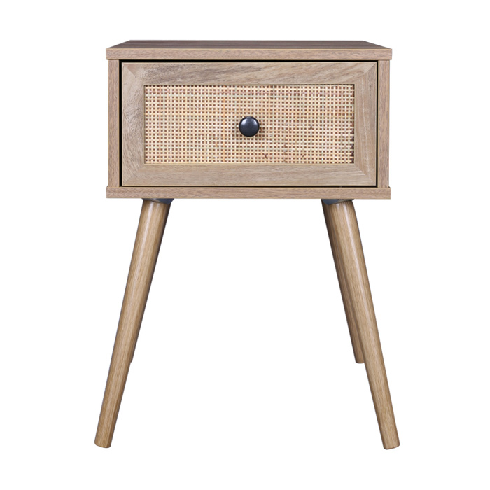 Liberta - Maison AMMOS Komodino Fusiko me Rattan me 1 Surtari 40x35x61cm 09-1452