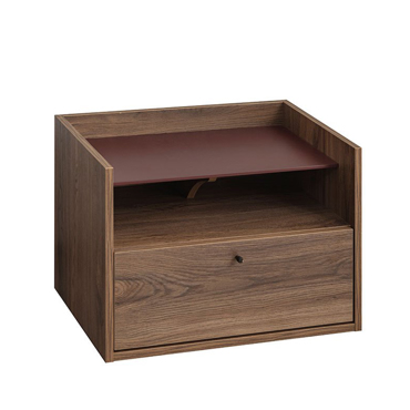 Liberta - Maison MARSALA Κομοδίνο Καρυδί με 1 Πορτάκι και 1 Ράφι 64x45x45cm 09-1693