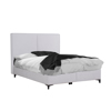 Liberta - Maison MORE MORE Krebati me Apothikeftiko Xoro White Smooth 07-918 207x160x120cm (ga Stroma 160x200cm) 09-1764