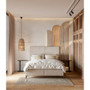 Liberta - Maison MORE MORE Krebati me Apothikeftiko Xoro White Smooth 07-918 207x160x120cm (ga Stroma 160x200cm) 09-1764