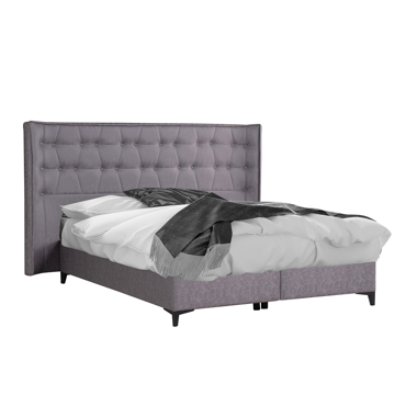 Liberta - Maison ORIGAMI Κρεβάτι με Αποθηκευτικό Χώρο Γκρι 26-902 218x222x122cm (για Στρώμα 160x200cm) 09-1768