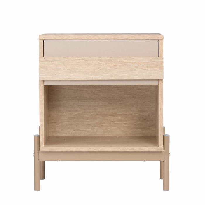 Liberta - Maison CAPPUCINO Komodino Sonoma/Latte 49.6x36.5x57cm 09-1979