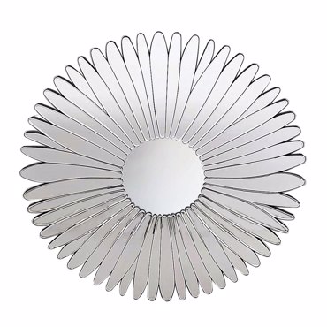 Liberta - Maison FLEUR Καθρέπτης Μαύρος Φ80cm 11-0374